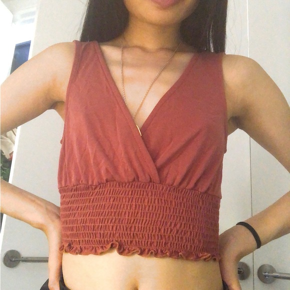 F21 pink cropped top - Picture 2 of 5
